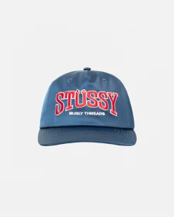 Headwear>Stüssy MID DEPTH BURLY THREADS SNAPBACK Navy