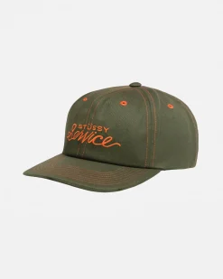 Headwear>Stüssy MID DEPTH STÜSSY SERVICE STRAPBACK Deep Olive