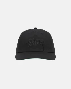 Headwear>Stüssy MID-DEPTH BIG STOCK SNAPBACK Black