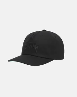 Headwear>Stüssy MID-DEPTH BIG STOCK SNAPBACK Black