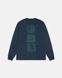 Tees>Stüssy MONO LS TEE Navy