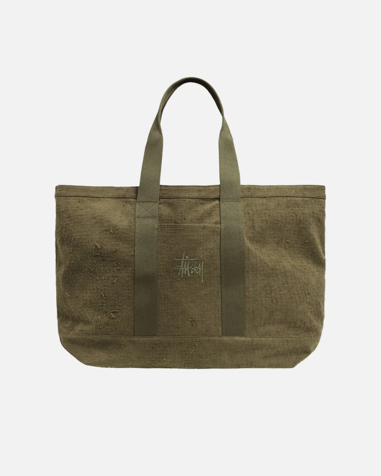Accessories>Stüssy NEEDLE PUNCH XL TOTE BAG Olive