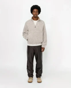 Pants>Stüssy NEW CLASSIC JEAN LEATHER Dark Brown