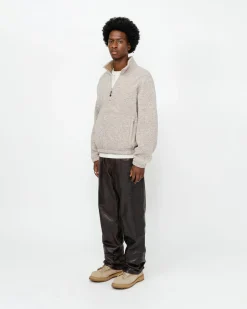Pants>Stüssy NEW CLASSIC JEAN LEATHER Dark Brown