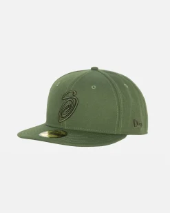 Headwear>Stüssy NEW ERA 59FIFTY SWIRLY S Rifle Green