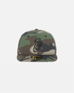 Headwear>Stüssy NEW ERA 59FIFTY SWIRLY S Woodland Camo
