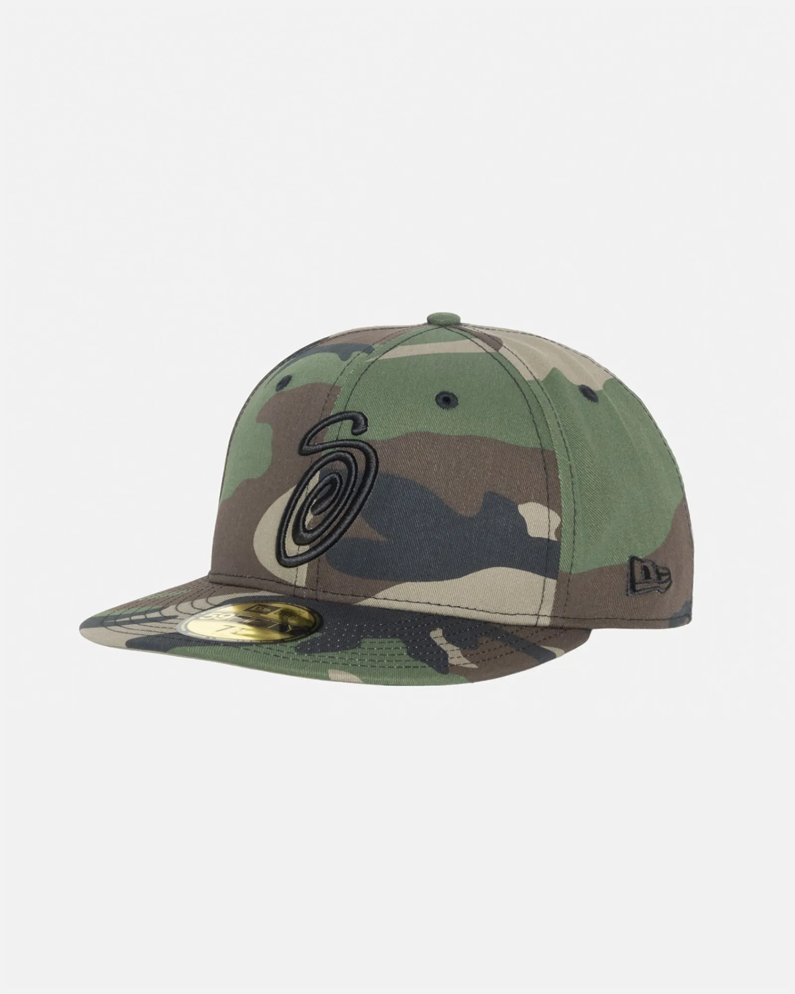 Headwear>Stüssy NEW ERA 59FIFTY SWIRLY S Woodland Camo
