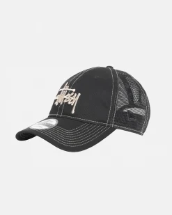 Headwear>Stüssy NEW ERA 9TWENTY BASIC TRUCKER Black