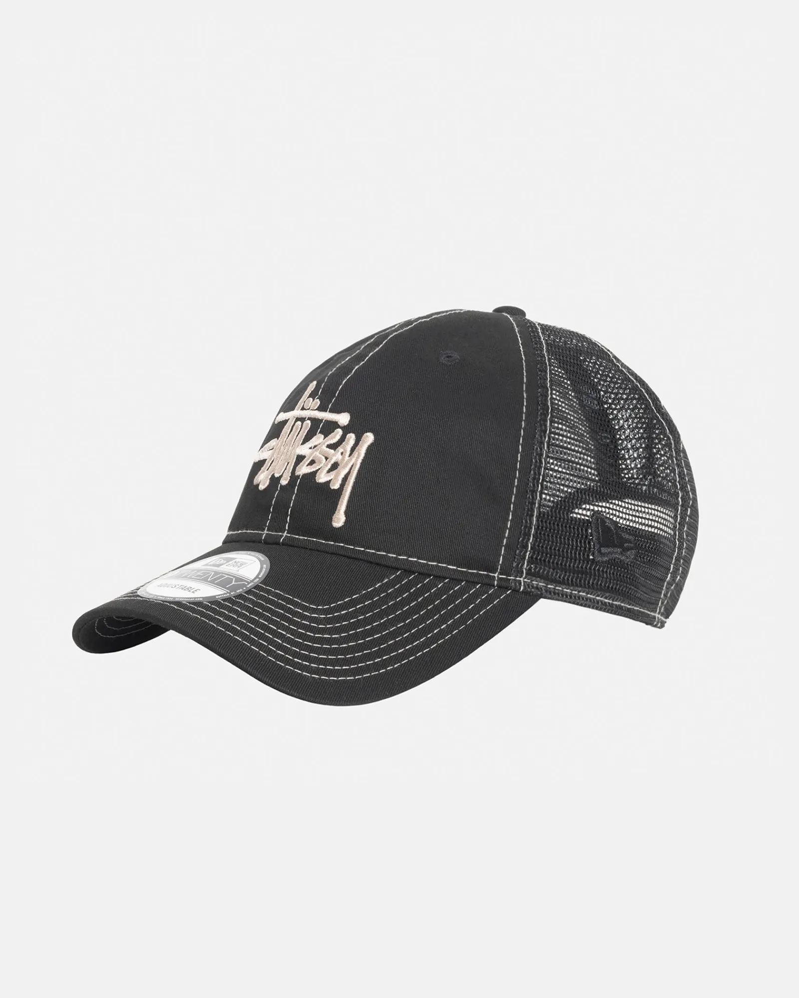 Headwear>Stüssy NEW ERA 9TWENTY BASIC TRUCKER Black