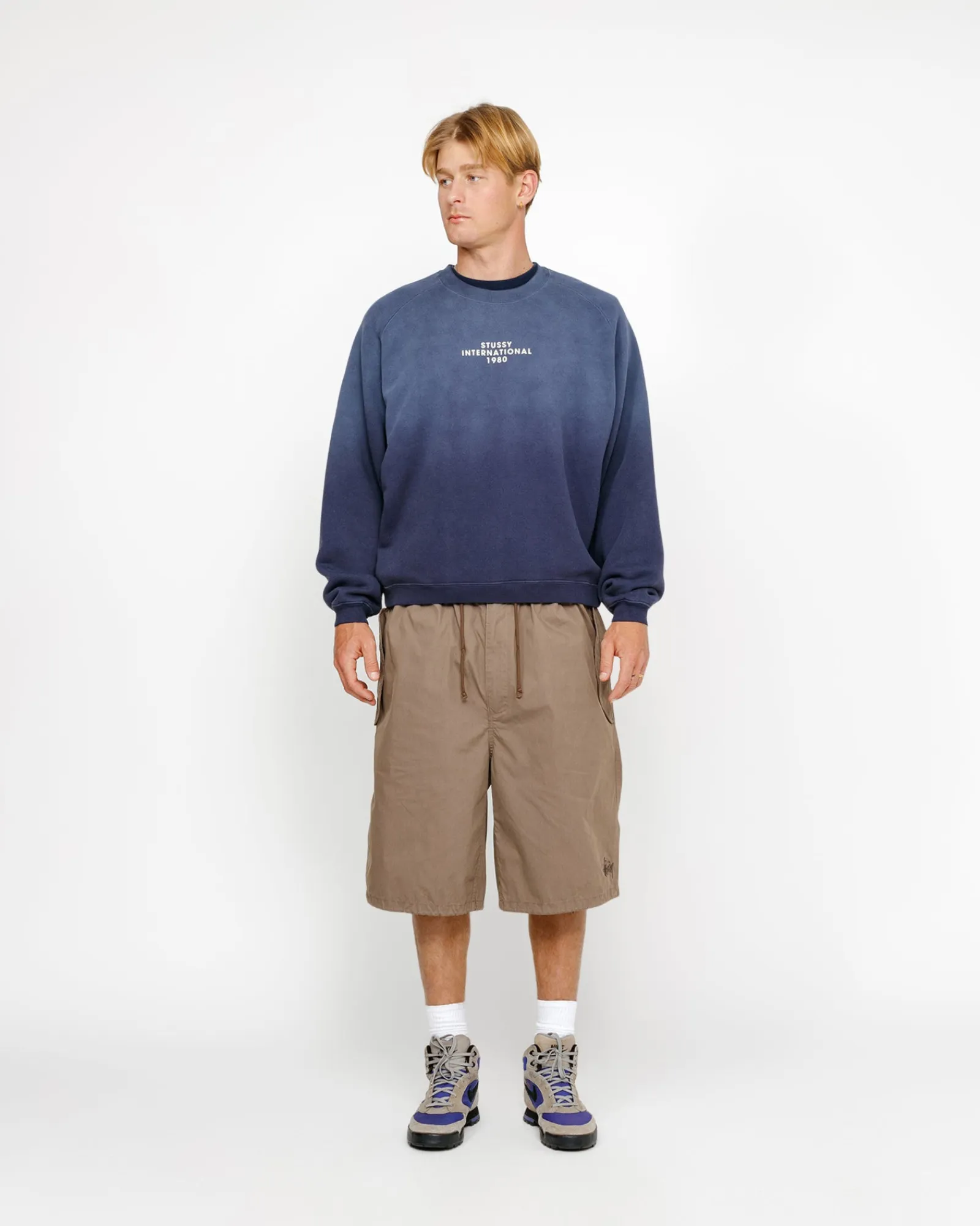 Shorts>Stüssy NYCO OVER SHORT Mushroom