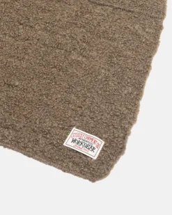 Accessories>Stüssy PIECED ALPACA WOOL SCARF Olive