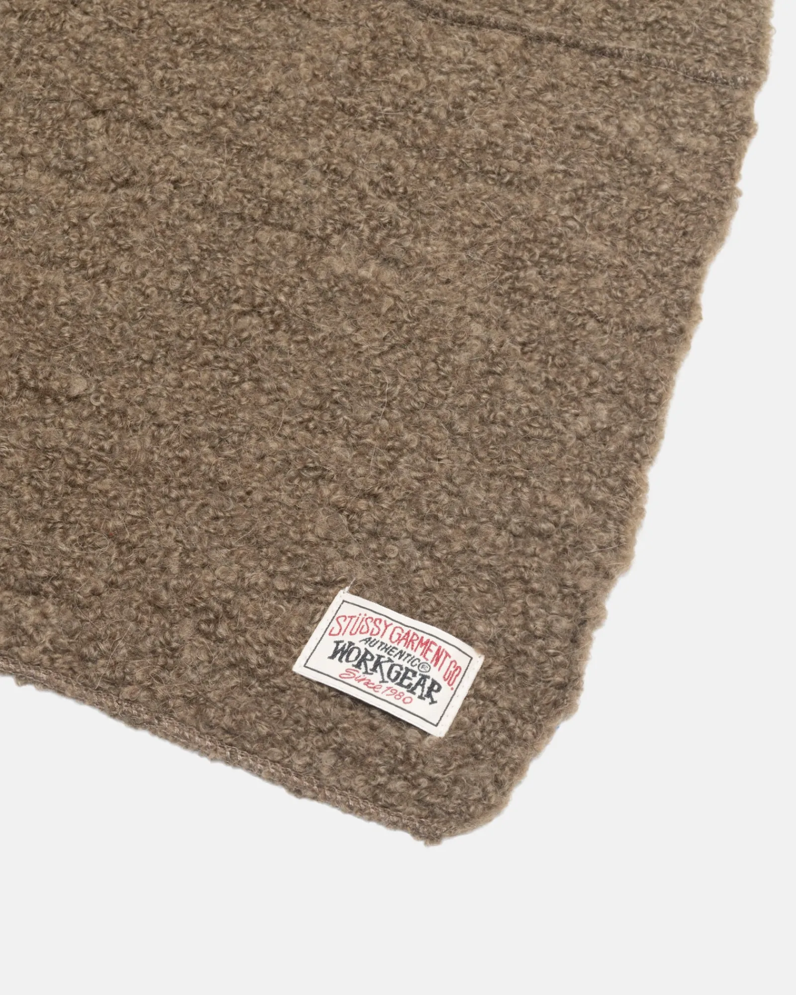 Accessories>Stüssy PIECED ALPACA WOOL SCARF Olive
