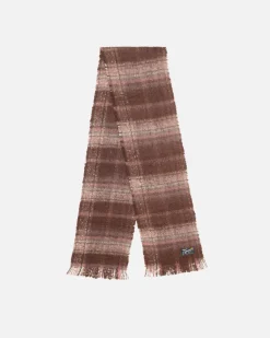 Accessories>Stüssy PLAID SCARF Burgundy Plaid