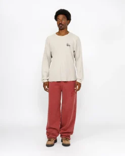 Tees>Stüssy RAGLAN THERMAL LS CREW Bone