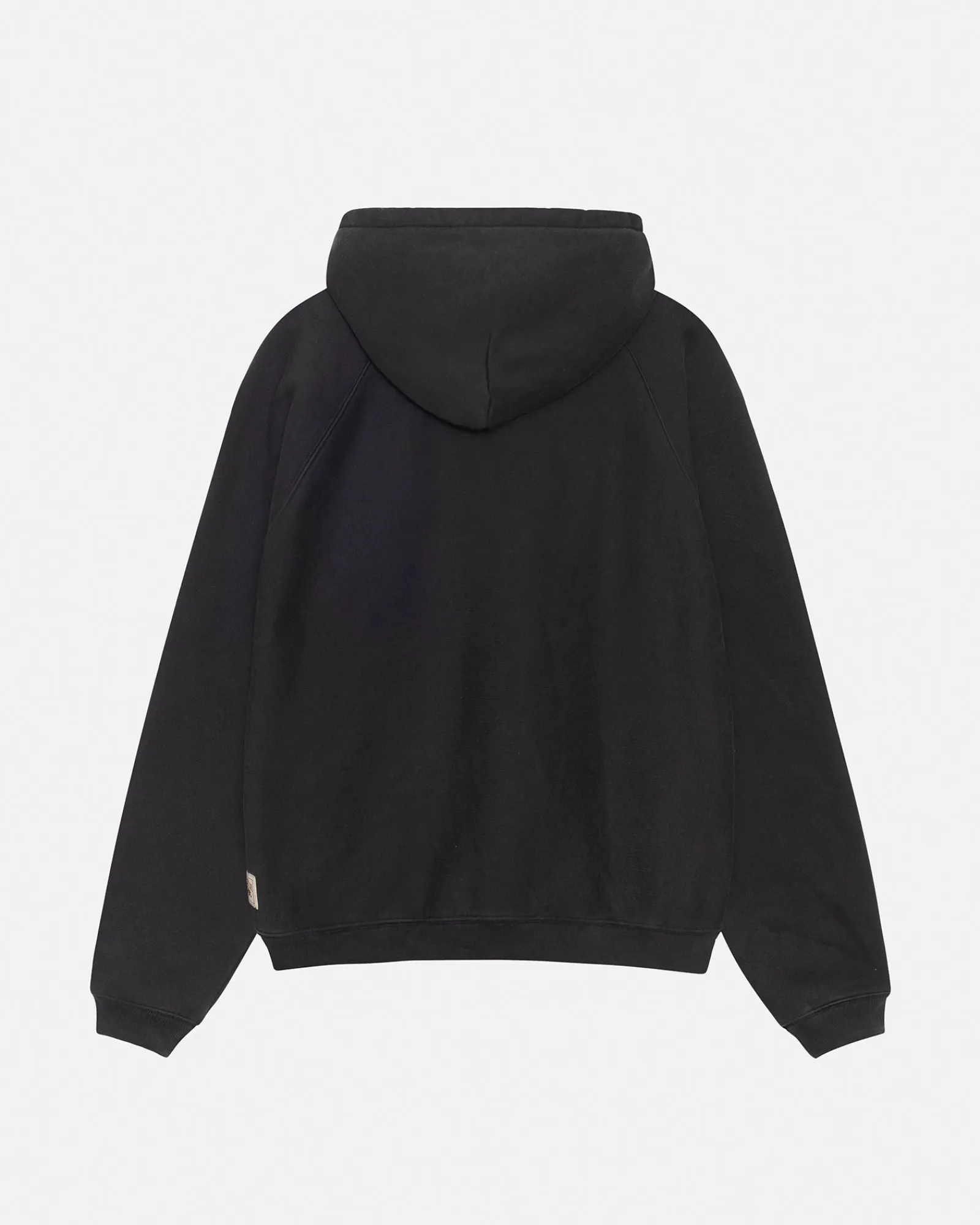 Hoodies>Stüssy RAGLAN ZIP HOODIE Washed Black