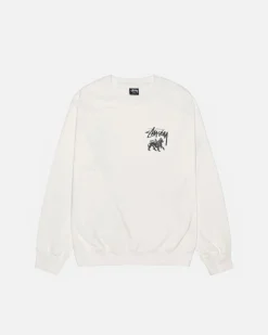 Crews>Stüssy RASTA LION CREW PIGMENT DYED Natural