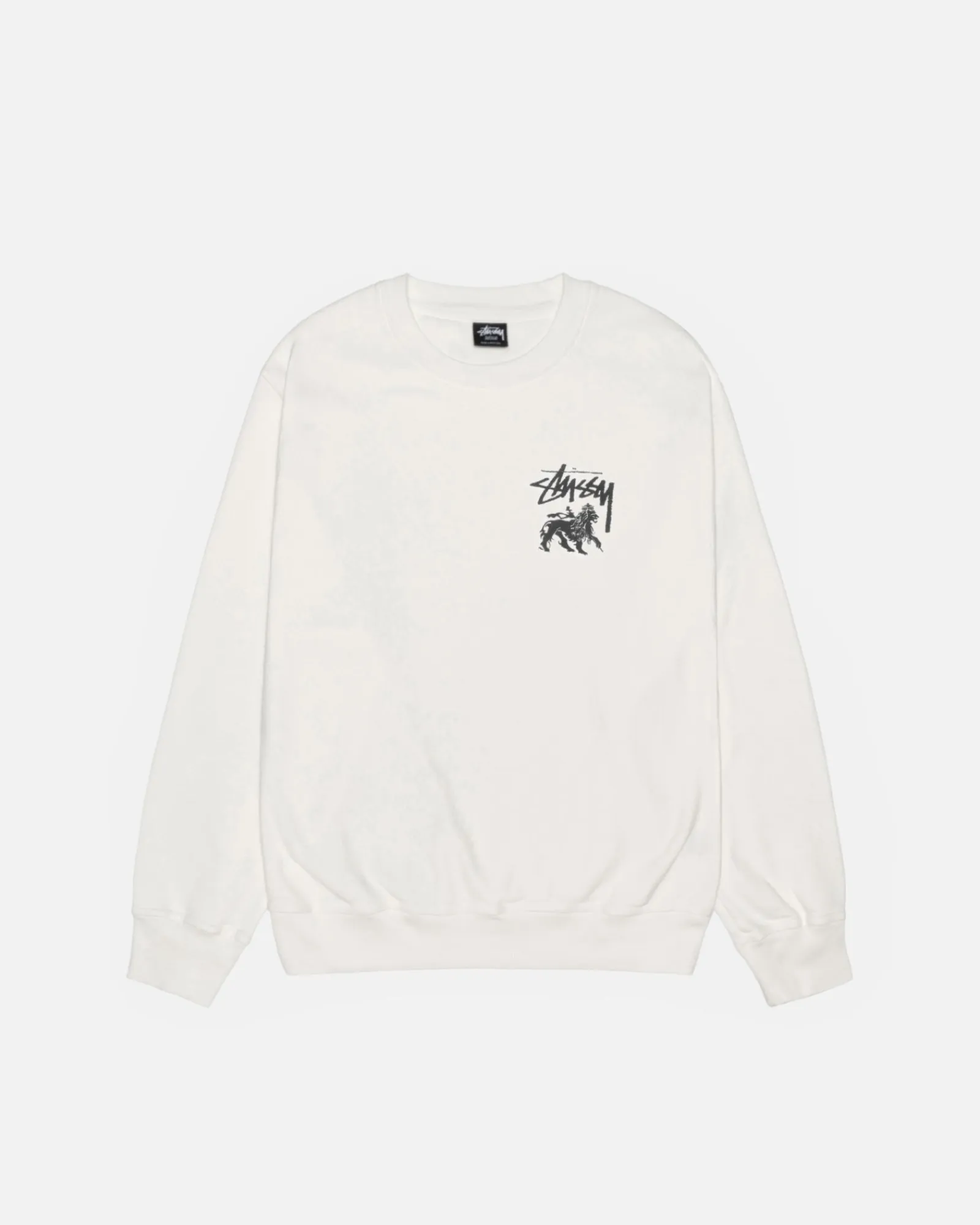 Crews>Stüssy RASTA LION CREW PIGMENT DYED Natural