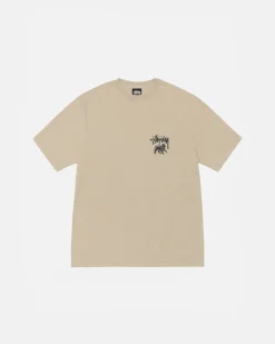 Tees>Stüssy RASTA LION TEE PIGMENT DYED Khaki