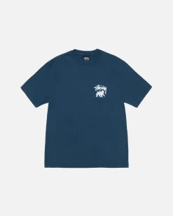 Tees>Stüssy RASTA LION TEE PIGMENT DYED Navy