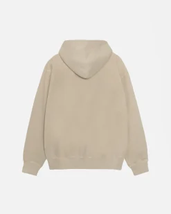 Hoodies>Stüssy RASTA LION ZIP HOODIE PIGMENT DYED Khaki