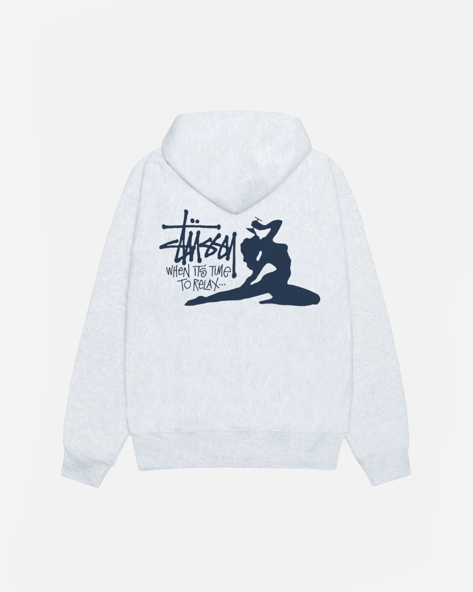 Hoodies>Stüssy RELAX HOODIE Ash Heather