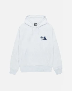 Hoodies>Stüssy RELAX HOODIE Ash Heather