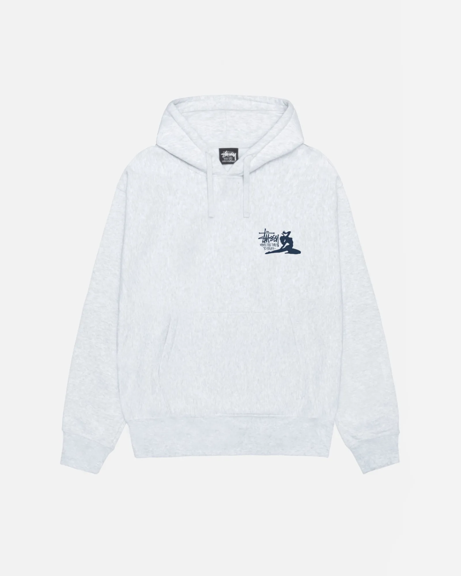 Hoodies>Stüssy RELAX HOODIE Ash Heather