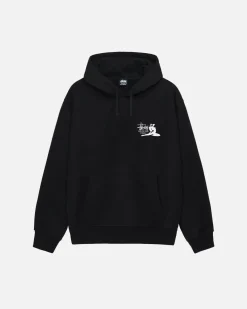 Hoodies>Stüssy RELAX HOODIE Black