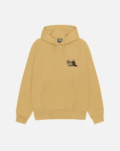 Hoodies>Stüssy RELAX HOODIE Curry