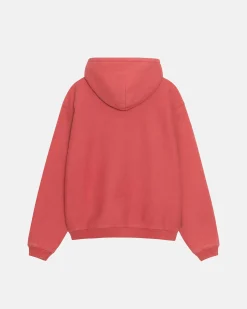 Hoodies>Stüssy RELAXED HOODIE INTERNATIONAL Washed Red