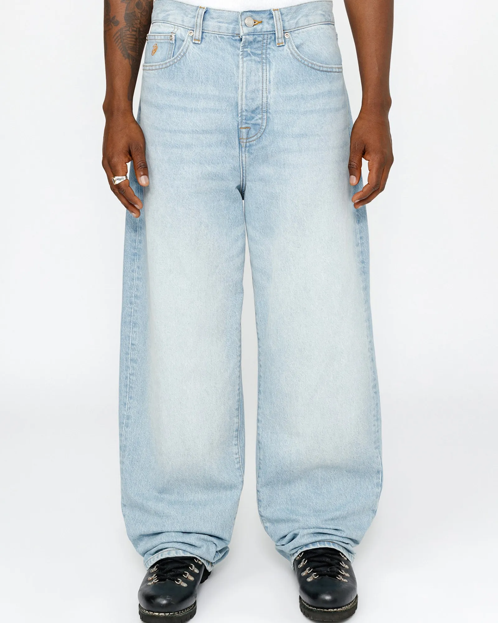 Pants|Denim>Stüssy RELAXED JEAN DENIM Light Wash
