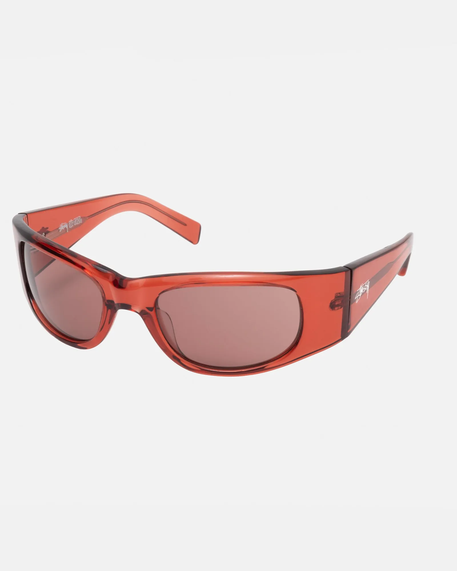 Accessories|Eyegear>Stüssy RENE SUNGLASSES Amber / Amber Lens