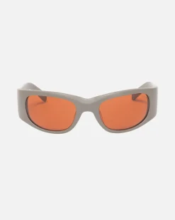 Accessories|Eyegear>Stüssy RENE SUNGLASSES Matte Coyote/Dark Amber Lens