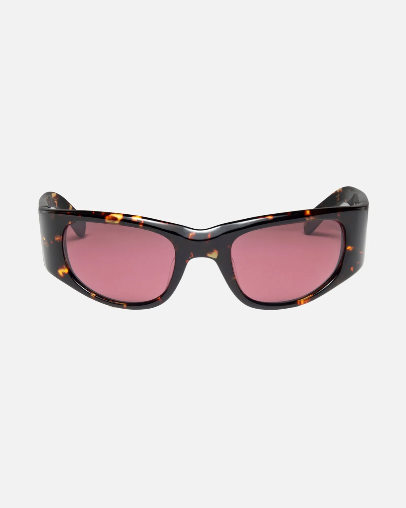 Accessories|Eyegear>Stüssy RENE SUNGLASSES Tortoise/Pink Lens