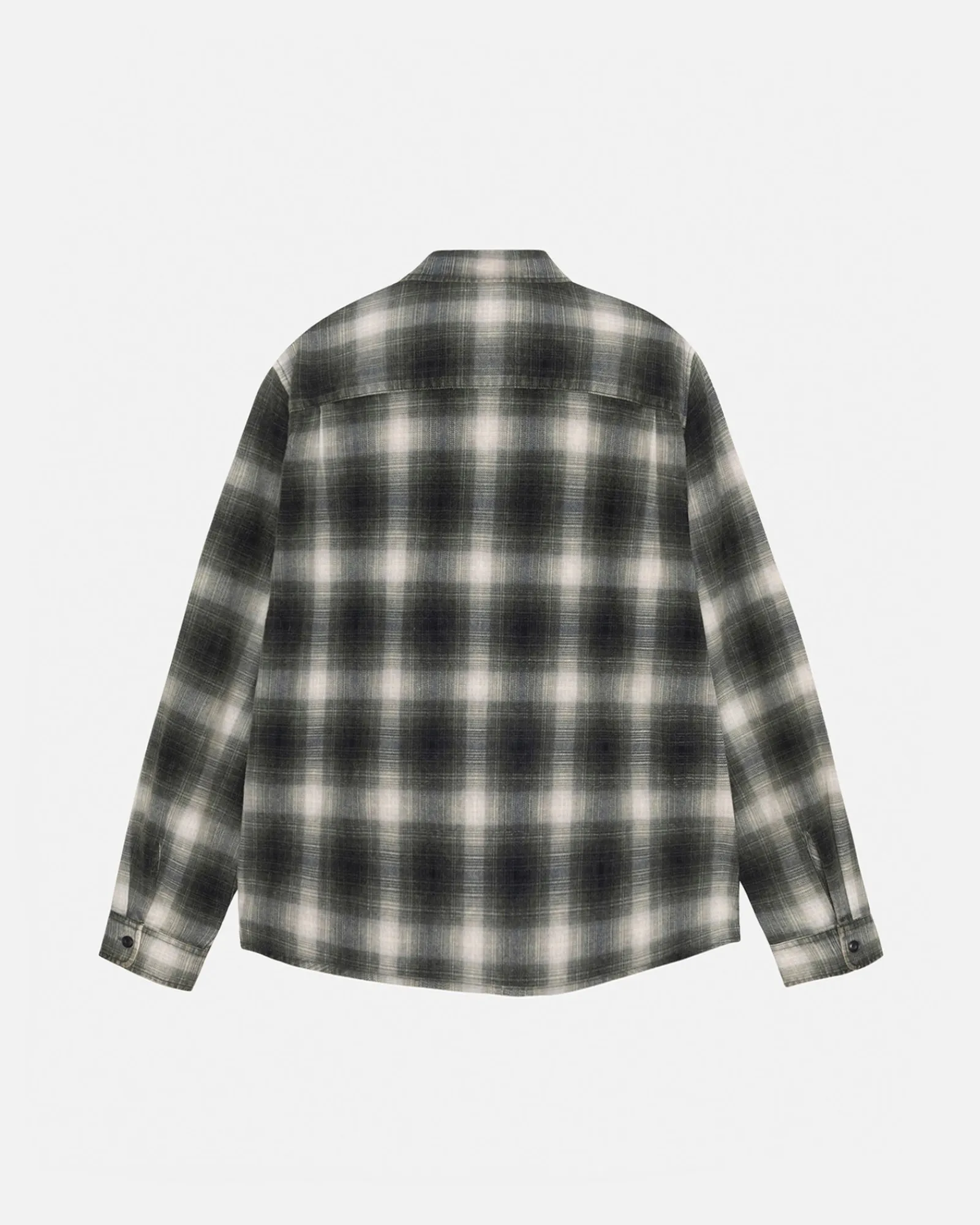 Shirts>Stüssy ROCCO FLANNEL PLAID SHIRT Grey