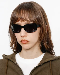 Accessories|Eyegear>Stüssy ROME SUNGLASSES Black/Black Lens
