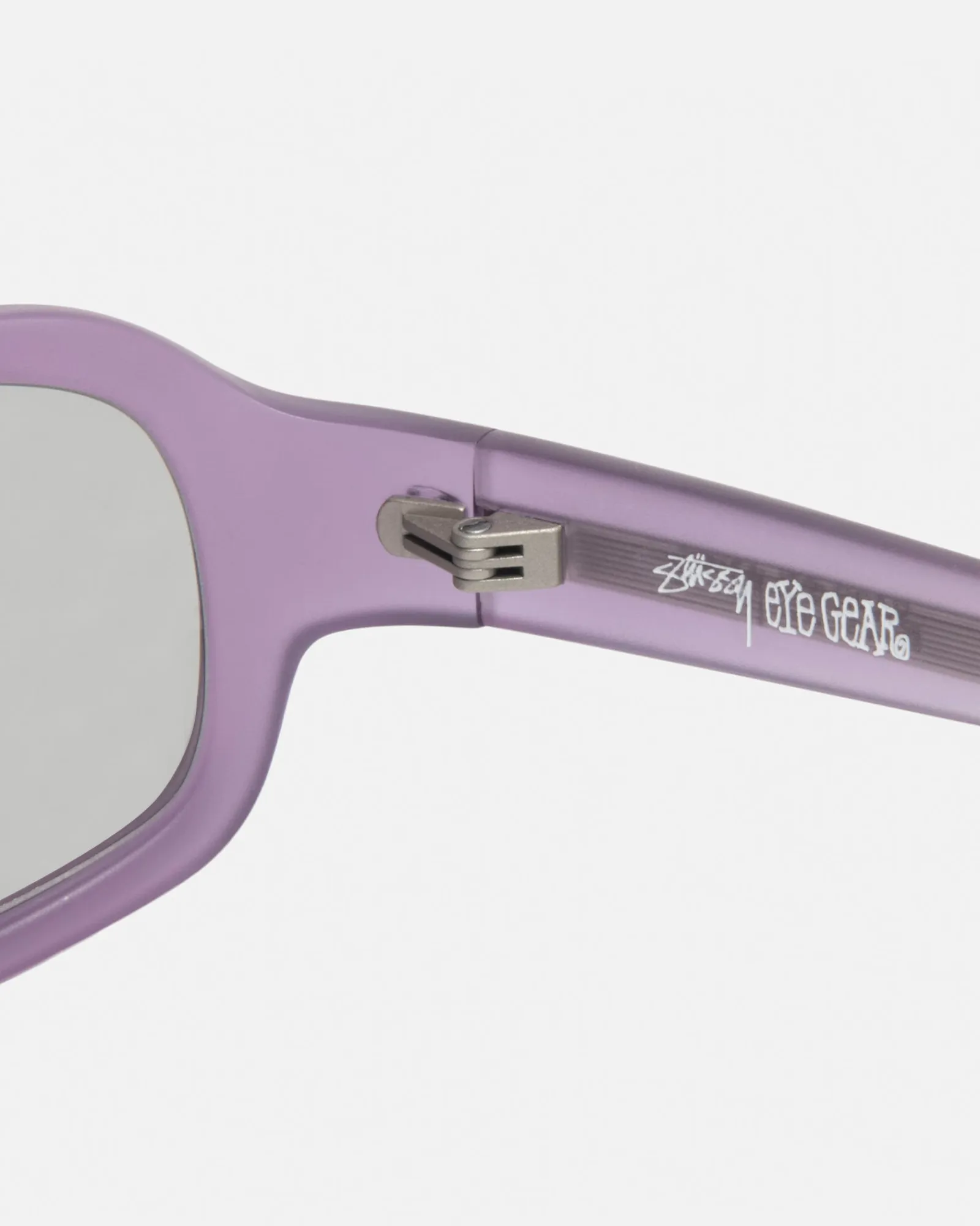 Accessories|Eyegear>Stüssy ROME SUNGLASSES Matte Purple/Dark Grey Lens