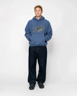Hoodies>Stüssy SATIN PATCH HOODIE Blue