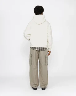 Hoodies>Stüssy SATIN PATCH HOODIE Off White