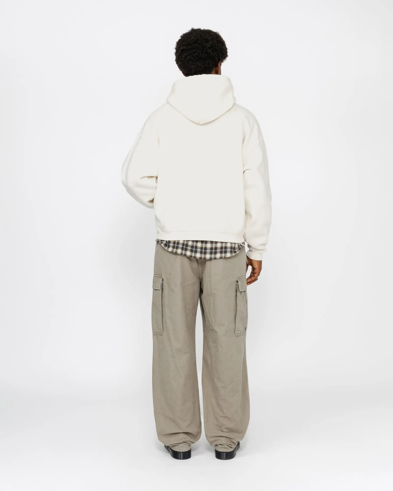 Hoodies>Stüssy SATIN PATCH HOODIE Off White