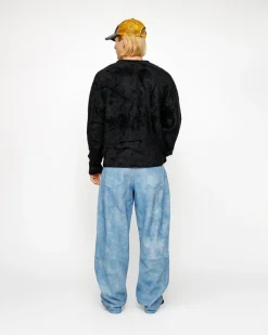 Knits>Stüssy SHAGGY CARDIGAN Black