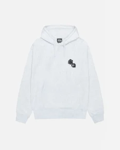 Hoodies>Stüssy SHAKERS HOODIE Ash Heather