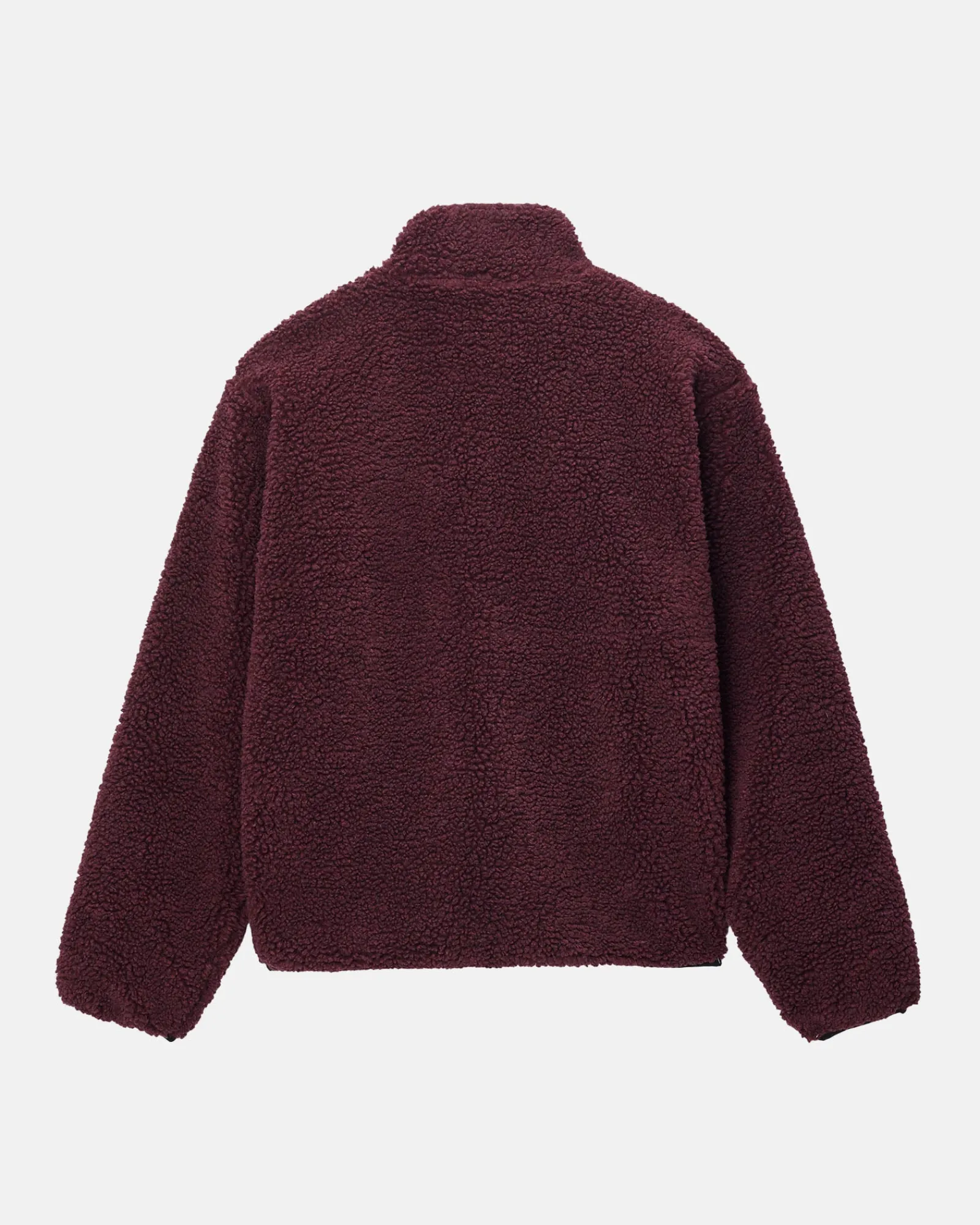 Outerwear>Stüssy SHERPA REVERSIBLE JACKET Burgundy