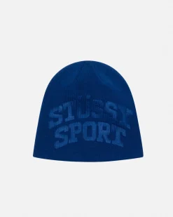 Headwear>Stüssy SKULLCAP STÜSSY SPORT DEBOSS Blue