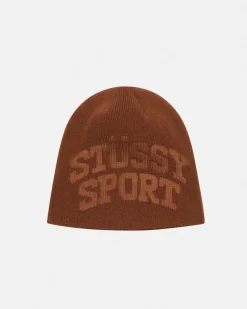 Headwear>Stüssy SKULLCAP STÜSSY SPORT DEBOSS Brown