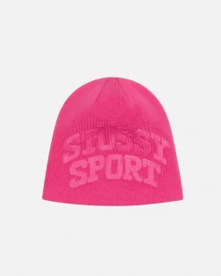 Headwear>Stüssy SKULLCAP STÜSSY SPORT DEBOSS Pink