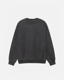 Crews>Stüssy SMOOTH STOCK CREW PIGMENT DYED Black/Black