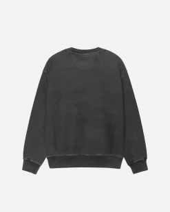 Crews>Stüssy SMOOTH STOCK CREW PIGMENT DYED Black/Black