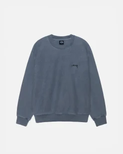 Crews>Stüssy SMOOTH STOCK CREW PIGMENT DYED Navy