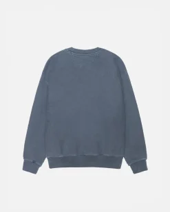 Crews>Stüssy SMOOTH STOCK CREW PIGMENT DYED Navy